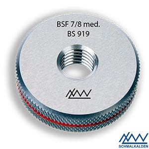 BSW 3/16 med.  Závitový kalibr - kroužek zmetkový, BS 919