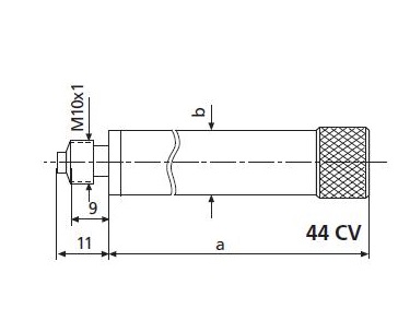 Prodlužovací nástavec 44CV, 25 mm pro mikrometrický odpichy Mahr