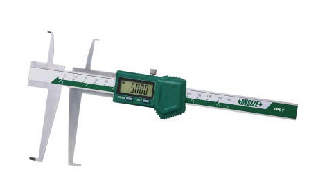Digitální posuvné měřítko INSIZE 9-150 mm IP67 s horními i spodními rameny na drážky