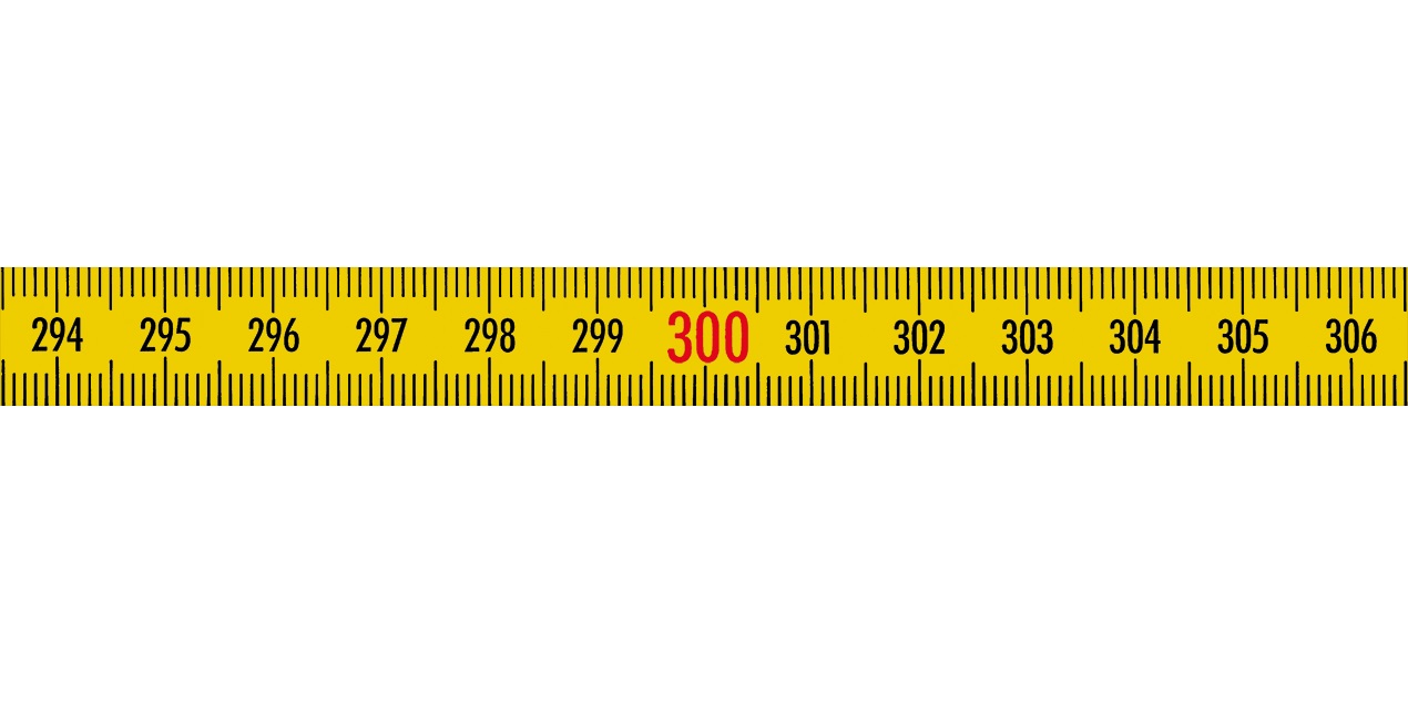 3m (x10mm) - Samolepící měřící pásek ocel žlutý s polyamidovou vrstvou