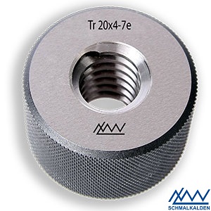 Tr 20x4-7e - Závitový kalibr - kroužek dobrý, DIN ISO 103
