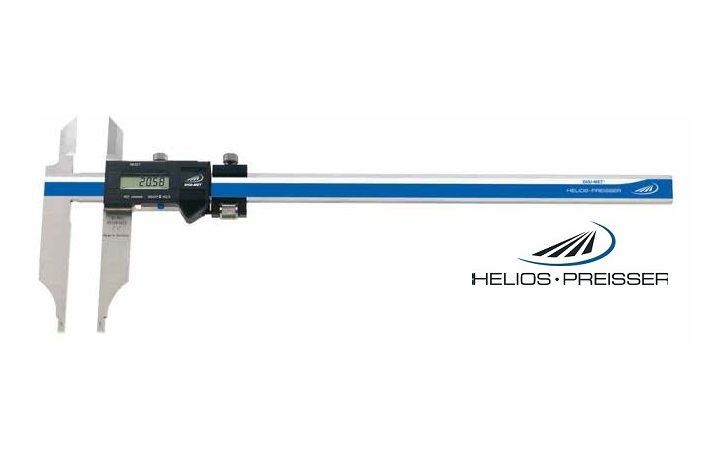 Digitální posuvné měřítko Helios-Preisser 0-1500 mm s měřicími nožíky a stavítkem