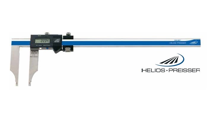 Digitální posuvné měřítko Helios-Preisser 0-1500 mm bez měřicích nožíků, se stavítkem