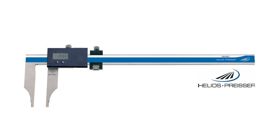 Digitální posuvné měřítko Helios-Preisser 0-2000 mm bez měřicích nožíků, se stavítkem