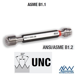 1" 3/8 - 6 UNC-2B  Závitový kalibr - trn oboustranný, ANSI B 1.2