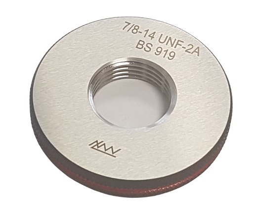 1" 1/8 - 12 UNF-2A - Závitový kalibr - kroužek zmetkový, BS 919
