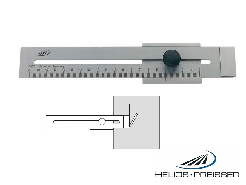 Měřítko pro orýsování 0-300 mm, Helios-Preisser