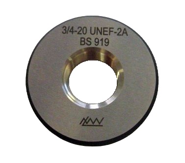 1/4 - 32 UNEF-2A  Závitový kalibr - kroužek dobrý, BS 919