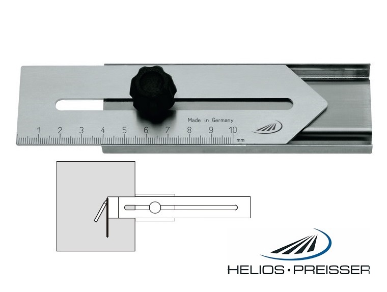 Měřítko pro orýsování 0-100 mm, Helios-Preisser