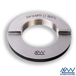 1" - 11,5 NPTF - Závitový kalibr - kroužek kuželový (americký trubkový), ASME B1.20.5