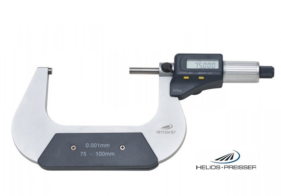 Digitální třmenový mikrometr Helios-Preisser 100-125 mm, IP54