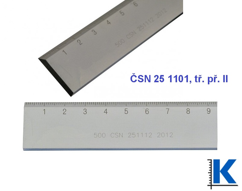 Měřítko ocelové ploché s úkosem 300 /25x4 mm
