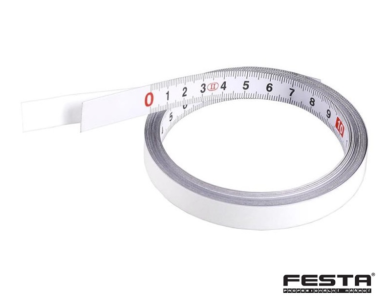 3m (x16mm) - Samolepící měřící pásek, bílý lak