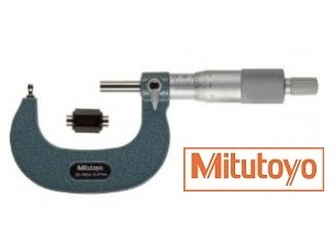 Třmenový mikrometr Mitutoyo na měření klenutých ploch a síly trubek, kroužků 25-50 mm, "B"