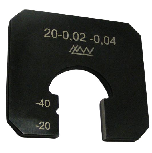 nad 200 do 220 mm - Třmenový kalibr jednostranný, ocelový plech, DIN 2235