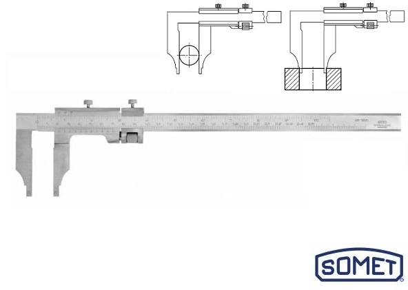 Posuvné měřítko Somet 0-500 mm, 0,05 mm bez nožíků