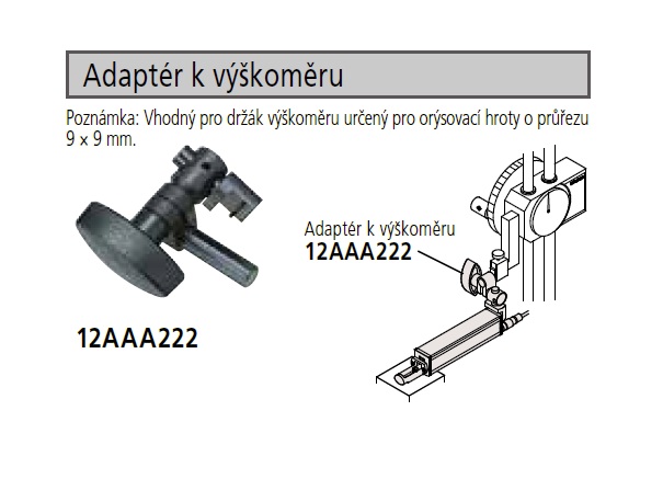 Adaptér pro výškoměr, pro drsnoměry SJ-210, 301, 310 Mitutoyo 