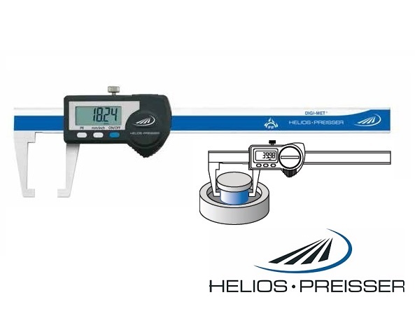 Posuvné měřítko Helios-Preisser 0-150 mm s měřicími čelistmi zalomenými dovnitř, IP67