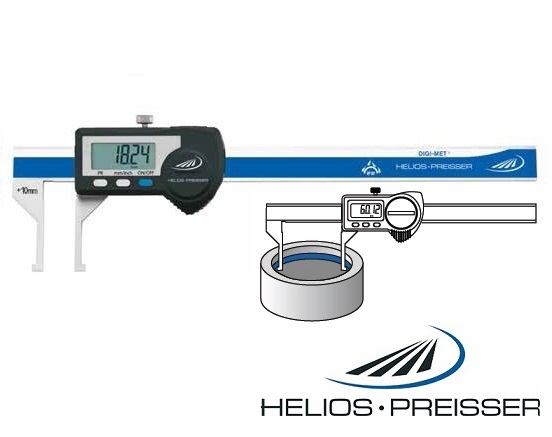 Posuvné měřítko Helios-Preisser 10-160 mm s měřicími čelistmi zalomenými ven, IP67