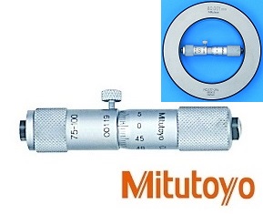 Mikrometrický odpich Mitutoyo 75-100 mm, měřicí plochy tvrdokov
