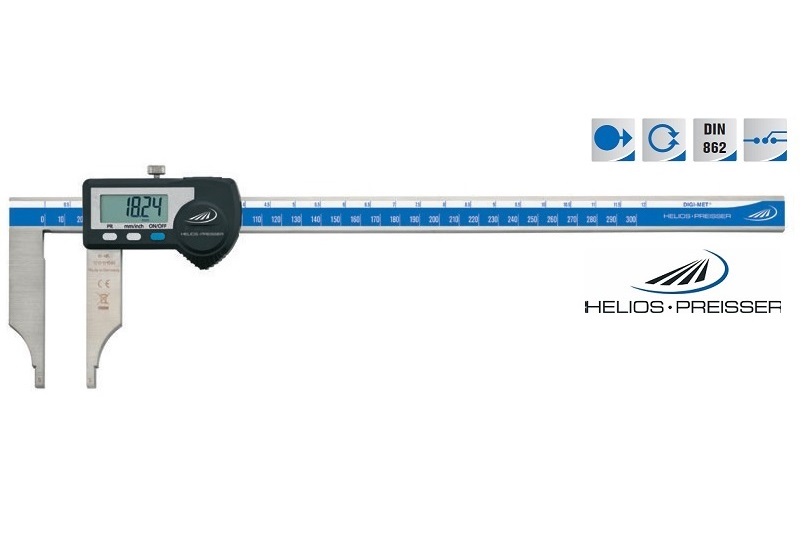 Digitální posuvné měřítko Helios-Preisser 0-500 mm bez měřicích nožíků a stavítka