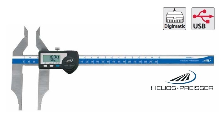 Digitální posuvné měřítko Helios-Preisser 0-250 mm s výstupem dat