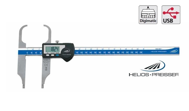 Digitální posuvné měřítko Helios-Preisser 0-250 mm s výstupem dat