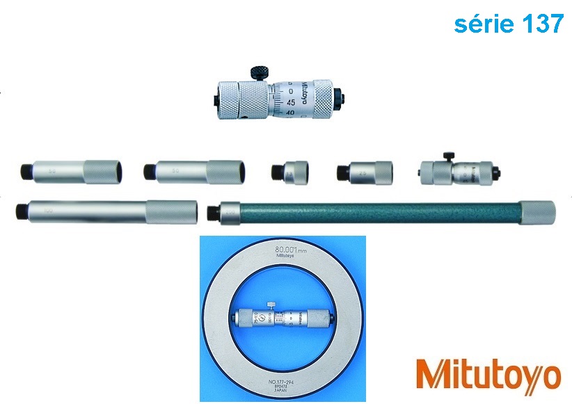 Mikrometrický odpich skládací Mitutoyo 50-500 mm, měřicí plochy z tvrdokovu