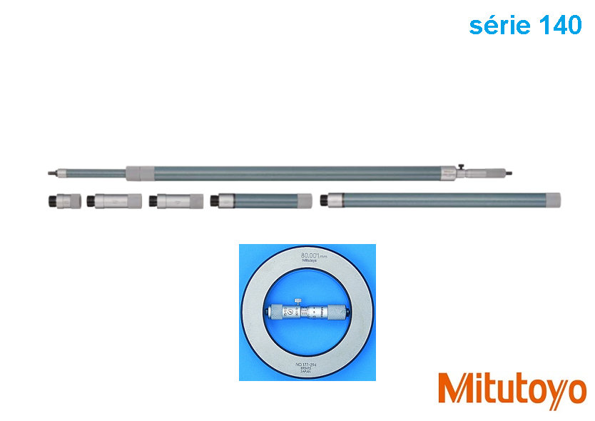 Mikrometrický odpich Mitutoyo skládací 1000-2000 mm, měřicí plochy tvrdokov