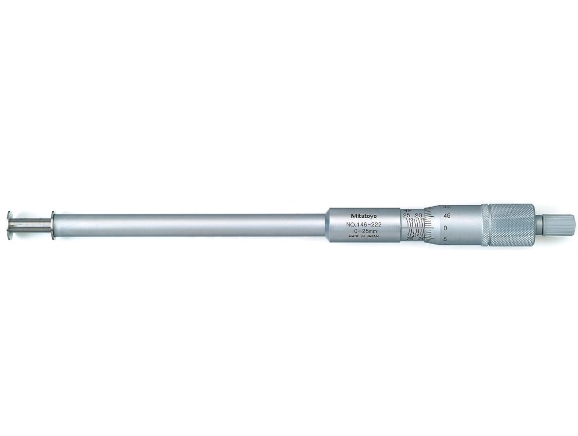 Mikrometr na vnitřní příčné drážky s neotáčivým vřetenem 0-25/1,6-26,5 mm / 12,7 mm