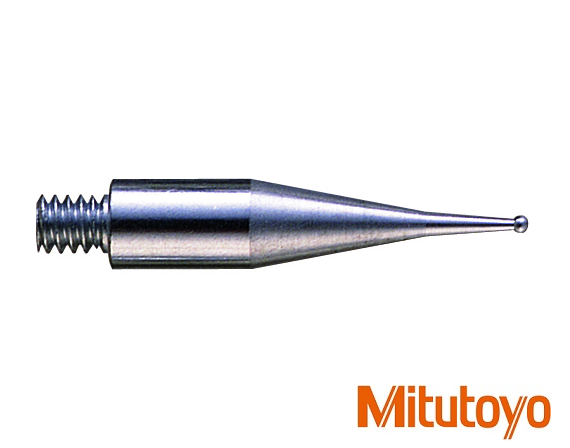Měřicí dotek pro páčkový úchylkoměr Mitutoyo, D: 0,5 mm, L2: 18,7 mm, ocel