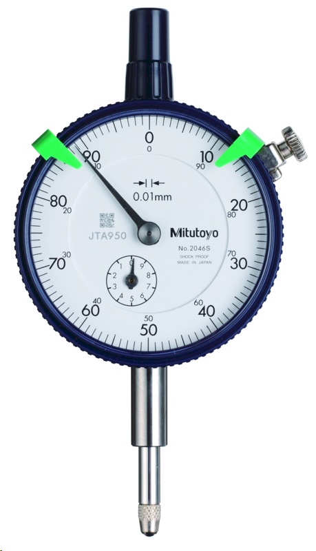 Číselníkový úchylkoměr Mitutoyo 0-10/0,01 mm, otřesuvzdorný, průměr 57 mm