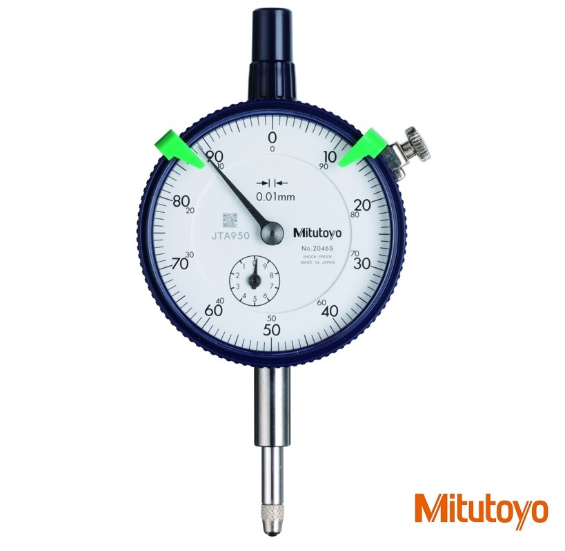 Číselníkový úchylkoměr Mitutoyo 0-10/0,01 mm, průměr 57 mm, stupnice 0-100 (100-0)