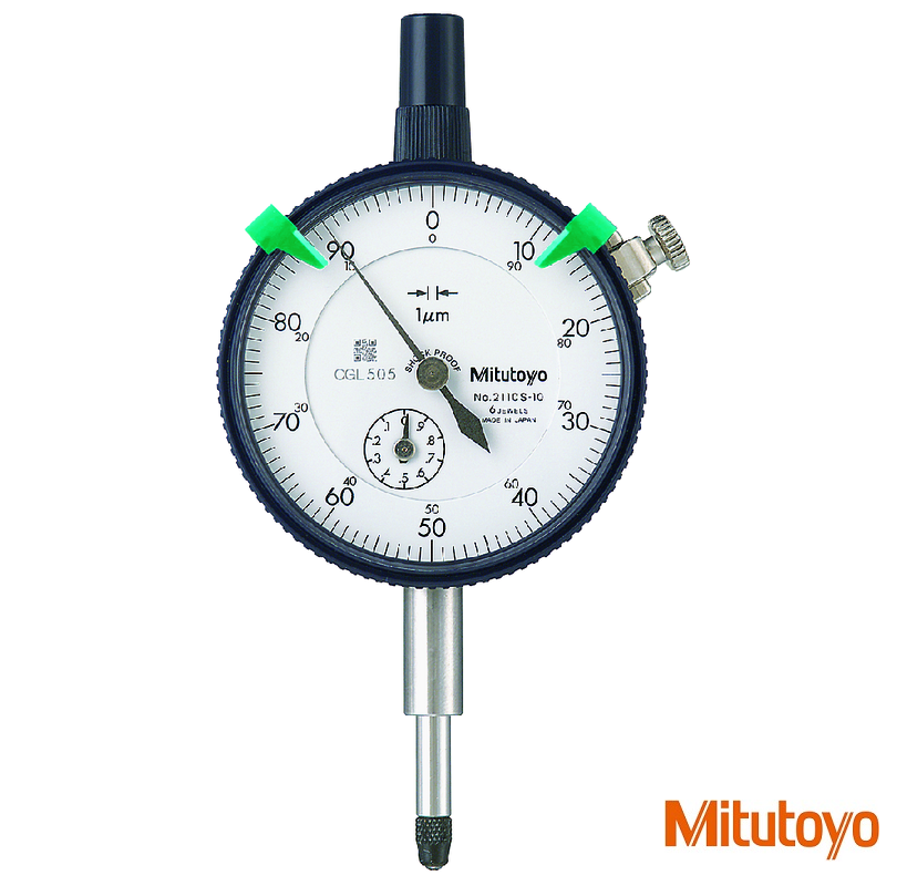 Číselníkový úchylkoměr Mitutoyo 0-1/0,001 mm, průměr číselníku 57mm,stupnice 0-100 (100-0)