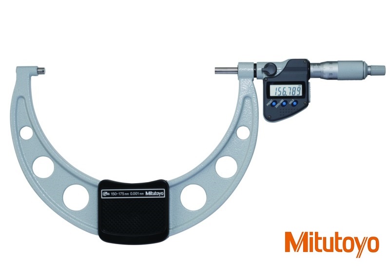 Digitální třmenový mikrometr Mitutoyo 150-175 mm s řehtačkou a výstupem dat
