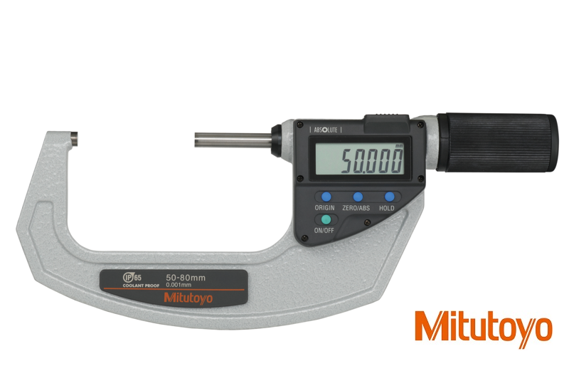 Digitální třmenový mikrometr Mitutoyo 50-80 mm IP54, s výstupem dat