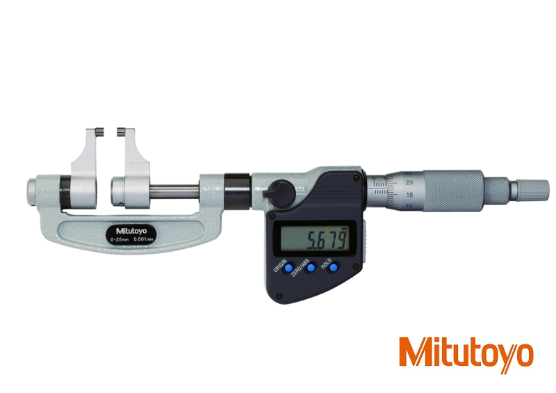 Digitální třmenový mikrometr Mitutoyo s měřícími rameny 75-100 mm