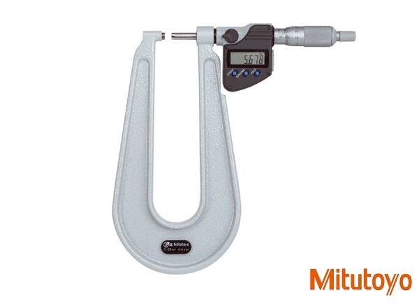 Digitální třmenový mikrometr Mitutoyo 25-50 mm s hlubokým třmenem 160 mm, provedení A
