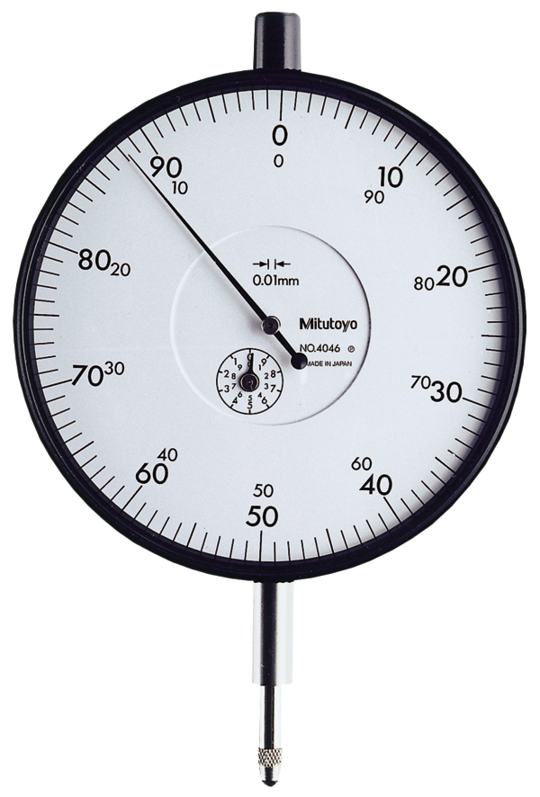 Číselníkový úchylkoměr Mitutoyo 0-10/0,01 mm, průměr 91 mm, stupnice 0-100 (100-0)