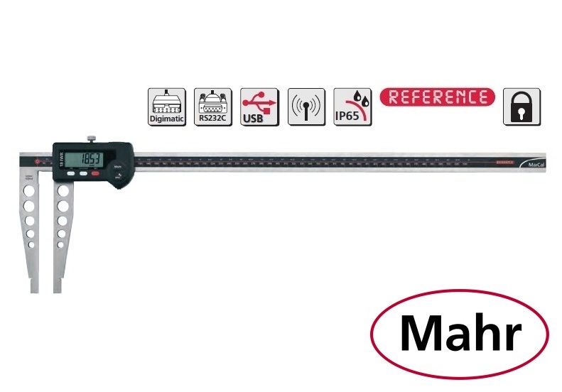 Digitální posuvné měřítko Mahr 0-1000 mm, typ 18 EWR, bez břitů, IP65