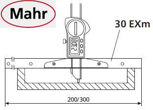 Prodloužený měřicí můstek 200 mm 30 EXm, pro hloubkoměry Mahr