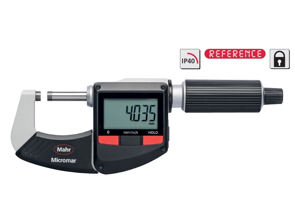 Digitální třmenový mikrometr 0-25 mm Mahr, typ 40 ER, IP40, bez výstupu dat