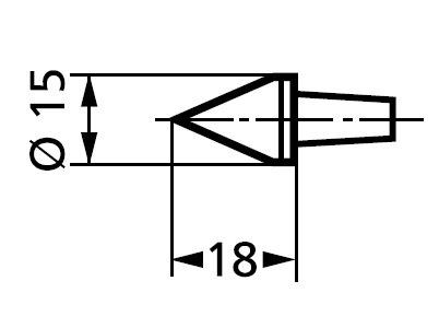 Měřicí kužel 817 ks1 (0-15) pro výškoměry Mahr
