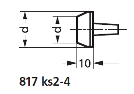 Měřicí kužel 817 ks4 (23-30) pro výškoměry Mahr