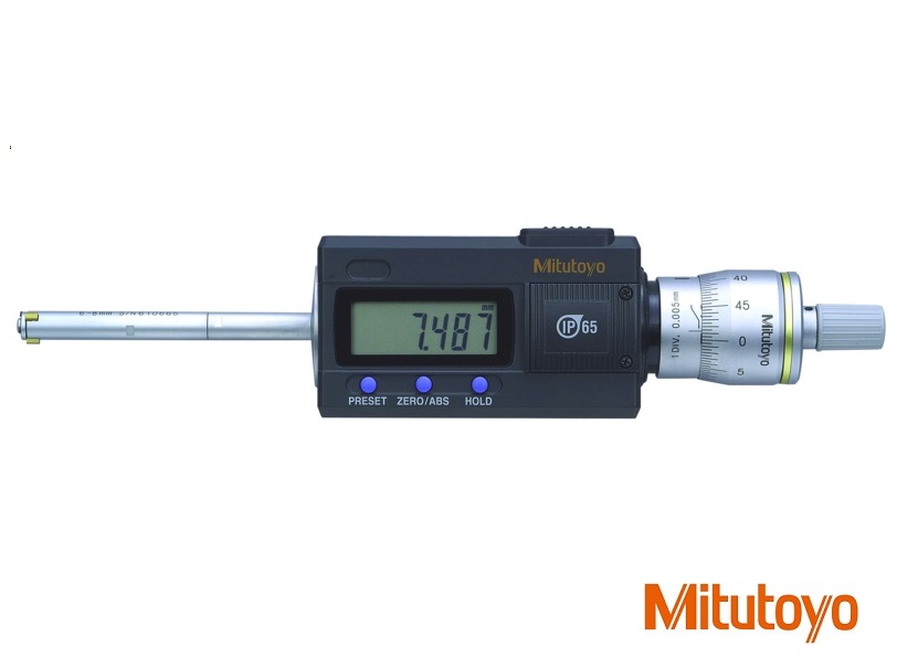 Digitální třídotykový dutinoměr Mitutoyo 6-8 mm,  měřicí plochy tvrdokov, IP65