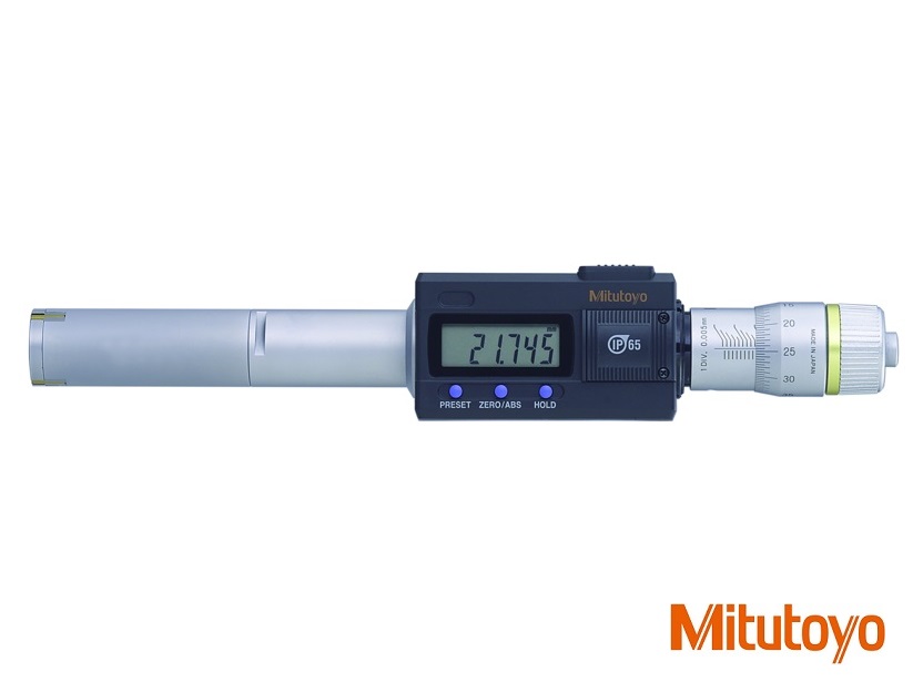 Digitální třídotykový dutinoměr Mitutoyo 25-30 mm, měřicí plochy titan, IP65
