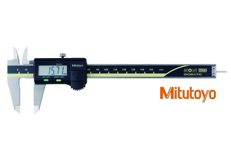 Posuvné měřítko digitální Mitutoyo 0-150 mm s kulatým hloubkoměrem, bez výstupu