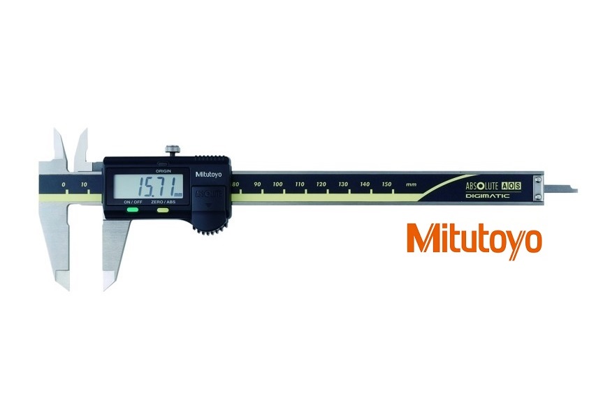 Posuvné měřítko digitální Mitutoyo 0-150 mm s plochým hloubkoměrem, bez výstupu dat