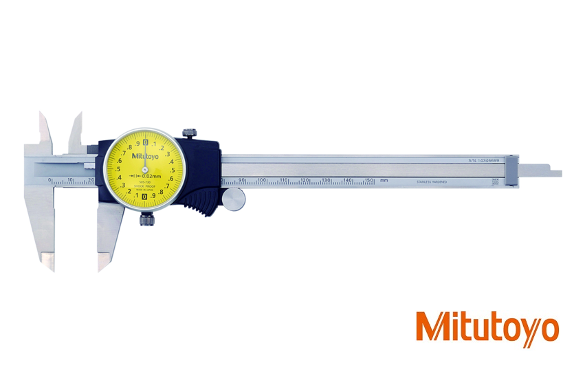 Posuvné měřítko Mitutoyo s kruhovým číselníkem 0-150 mm, 0,02 mm