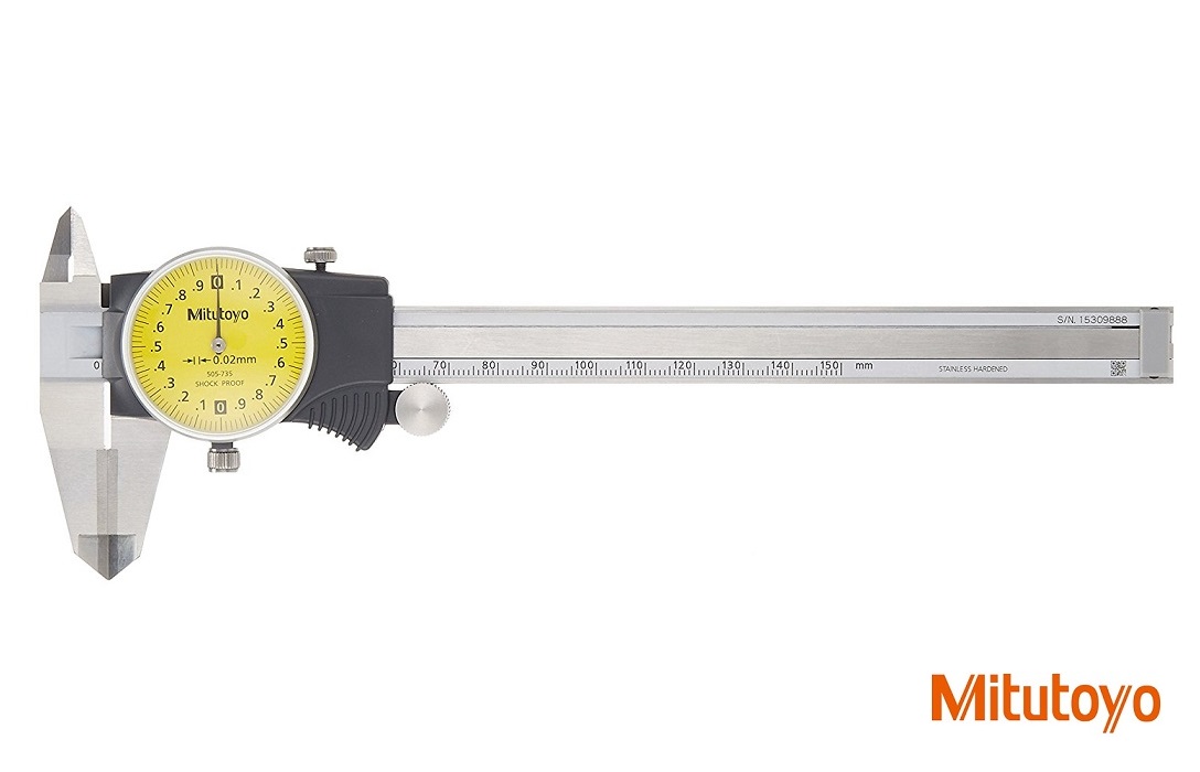 Posuvné měřítko s kruhovým číselníkem 0-150 mm, 0,02 mm, vnější+vnitřní měření tvrdokov